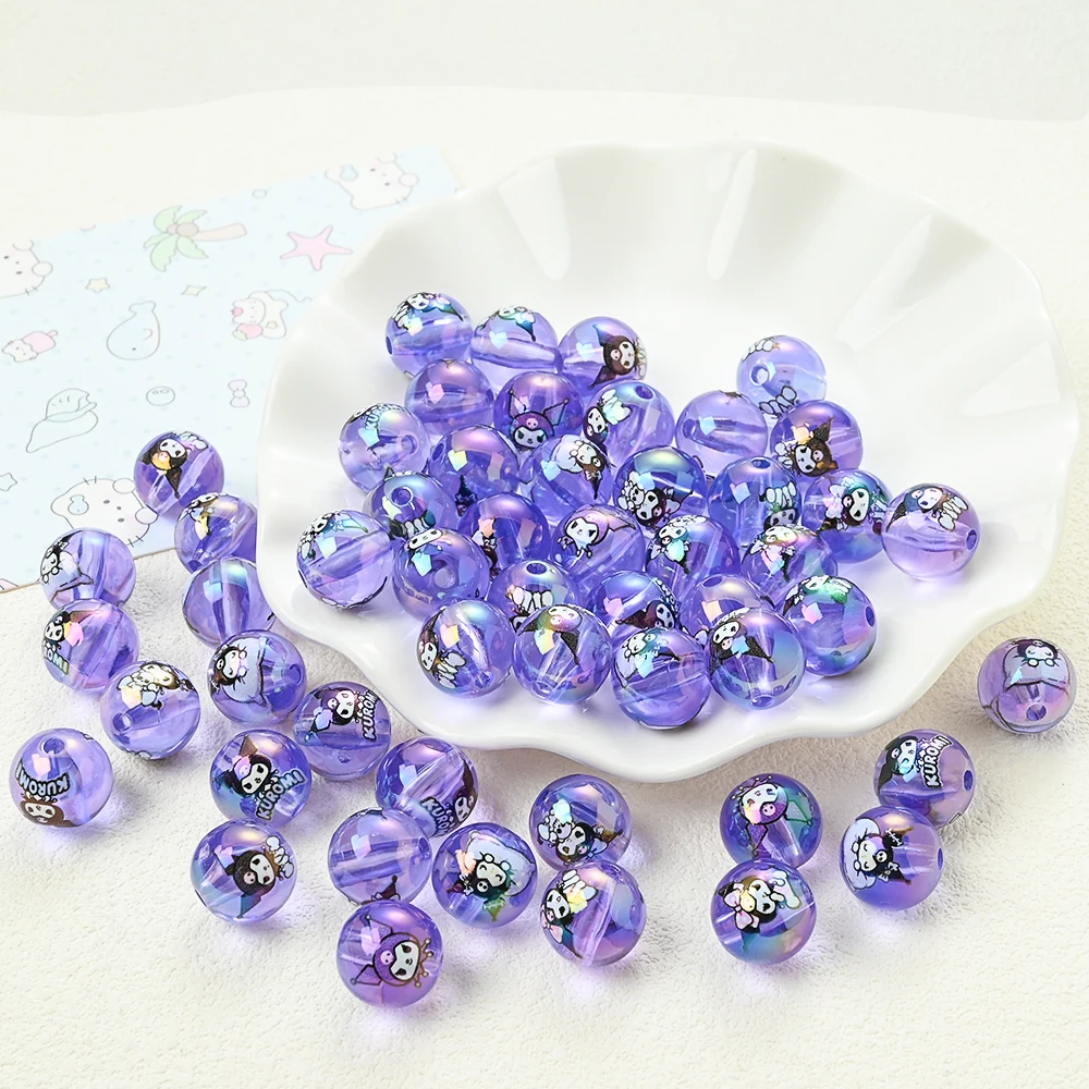 10pcs Mix Pattern Sanrio Kuromi Acrylic Beads Purple Round Loose Beads For Dummy Clips Pacifiers Chain Keychain Craft Gift
10pcs Mix Pattern Sanrio Kuromi Acrylic Beads Purple Round Loose Beads For Dummy Clips Pacifiers Chain Keychain Craft Gift