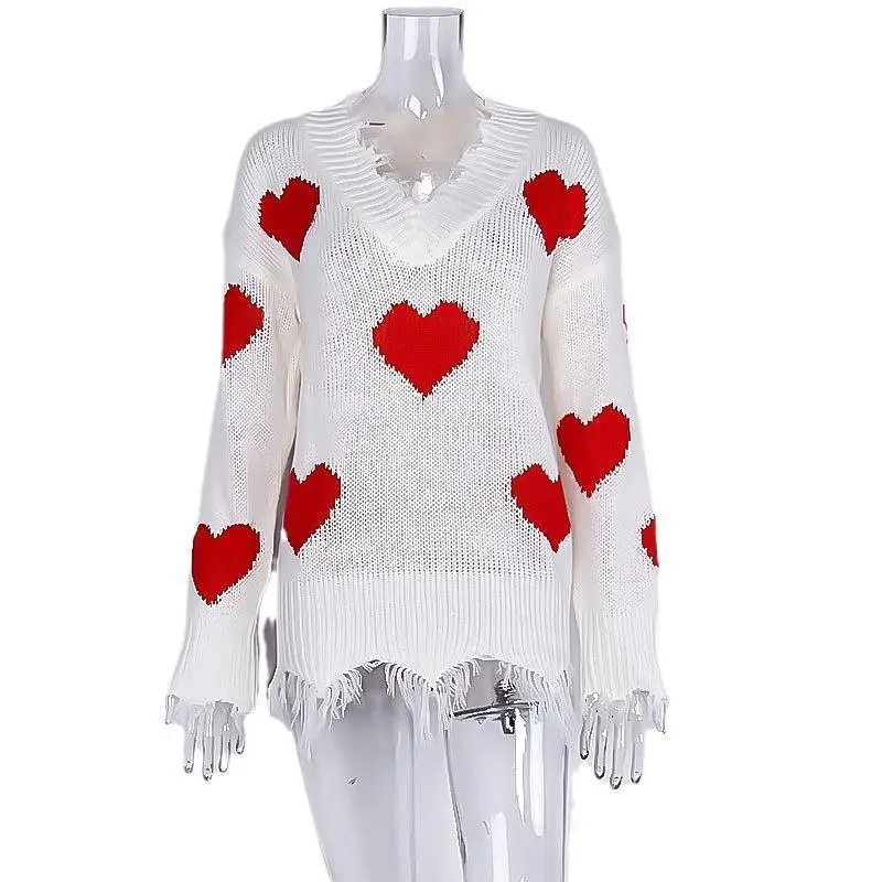 Свободный женский вязаный свитер V-Ne с сердечками в стиле пэчворк Long Sve Commute Sle Осень Зима Новое поступление Vntine's D...
Свободный женский вязаный свитер V-Ne с сердечками в стиле пэчворк Long Sve Commute Sle Осень Зима Новое поступление Vntine's D...