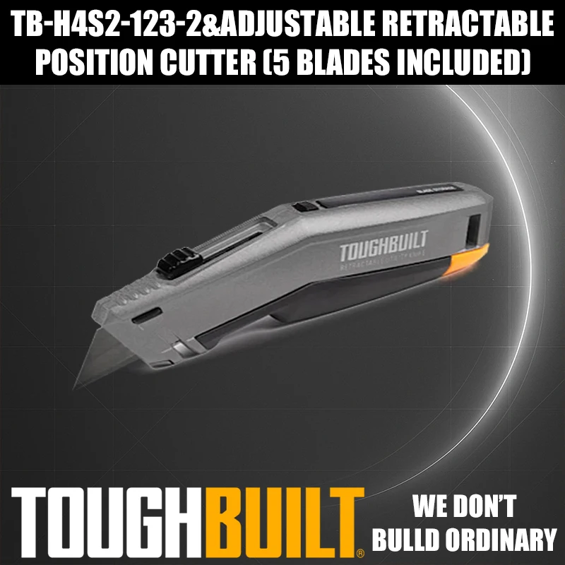 Нож-резак TOUGHBUILT TB-H4S2-123-2 с регулируемым механизмом и пятью лезвиями, ручной инструмент для резки
Нож-резак TOUGHBUILT TB-H4S2-123-2 с регулируемым механизмом и пятью лезвиями, ручной инструмент для резки