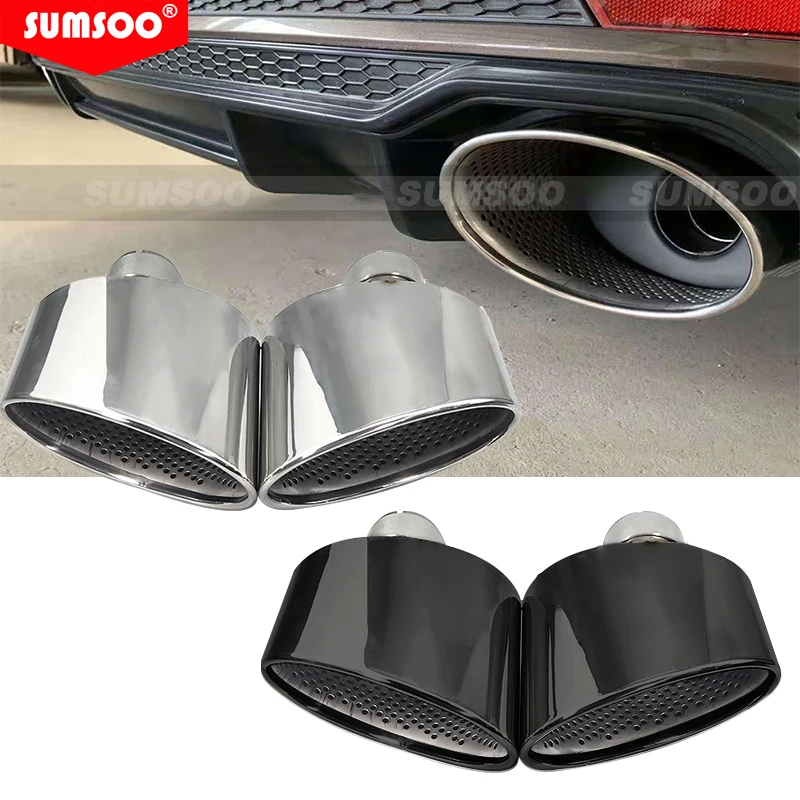 SUMSOO 1 Pair Car Exhaust Tip For Audi A4 A5 A6 A7 UP TO RS4 RS5 RS6 RS7 Muffler Tip Tailpipe 304 Stainless Steel Exhaust Pipe
SUMSOO 1 Pair Car Exhaust Tip For Audi A4 A5 A6 A7 UP TO RS4 RS5 RS6 RS7 Muffler Tip Tailpipe 304 Stainless Steel Exhaust Pipe