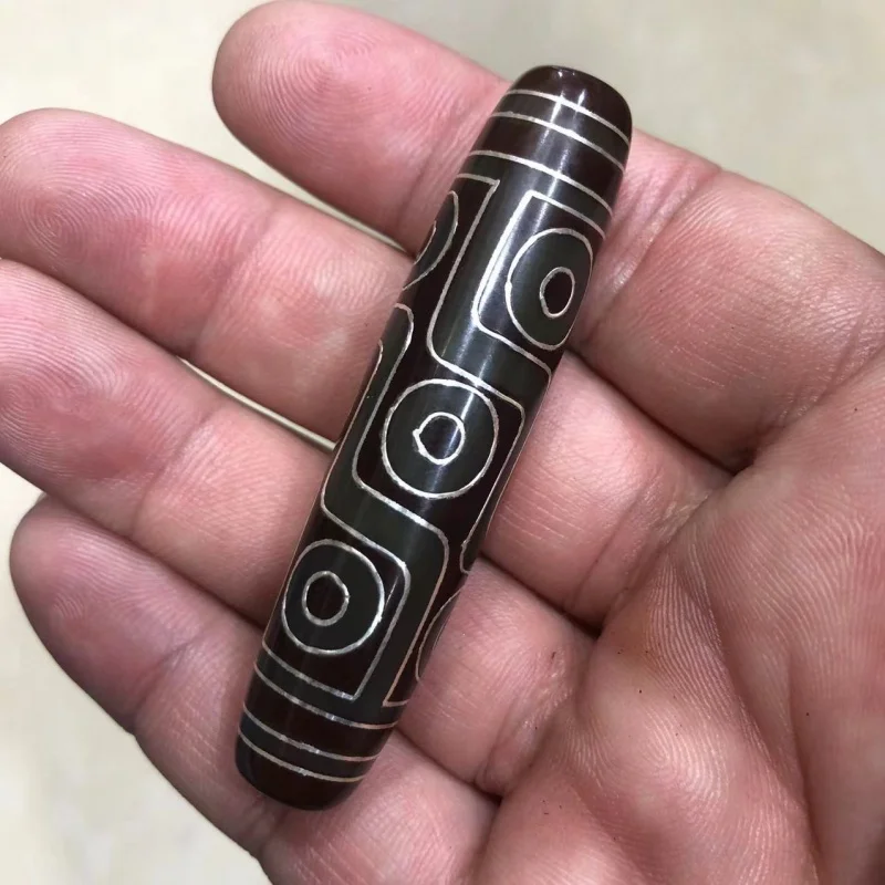 Wholesale Old Agate 60mm Long Nine Eyes Tibet Beads Inlaid Silver Silk Tibet Beads Pendant Agate Tibet Beads DIY Ornament
Wholesale Old Agate 60mm Long Nine Eyes Tibet Beads Inlaid Silver Silk Tibet Beads Pendant Agate Tibet Beads DIY Ornament