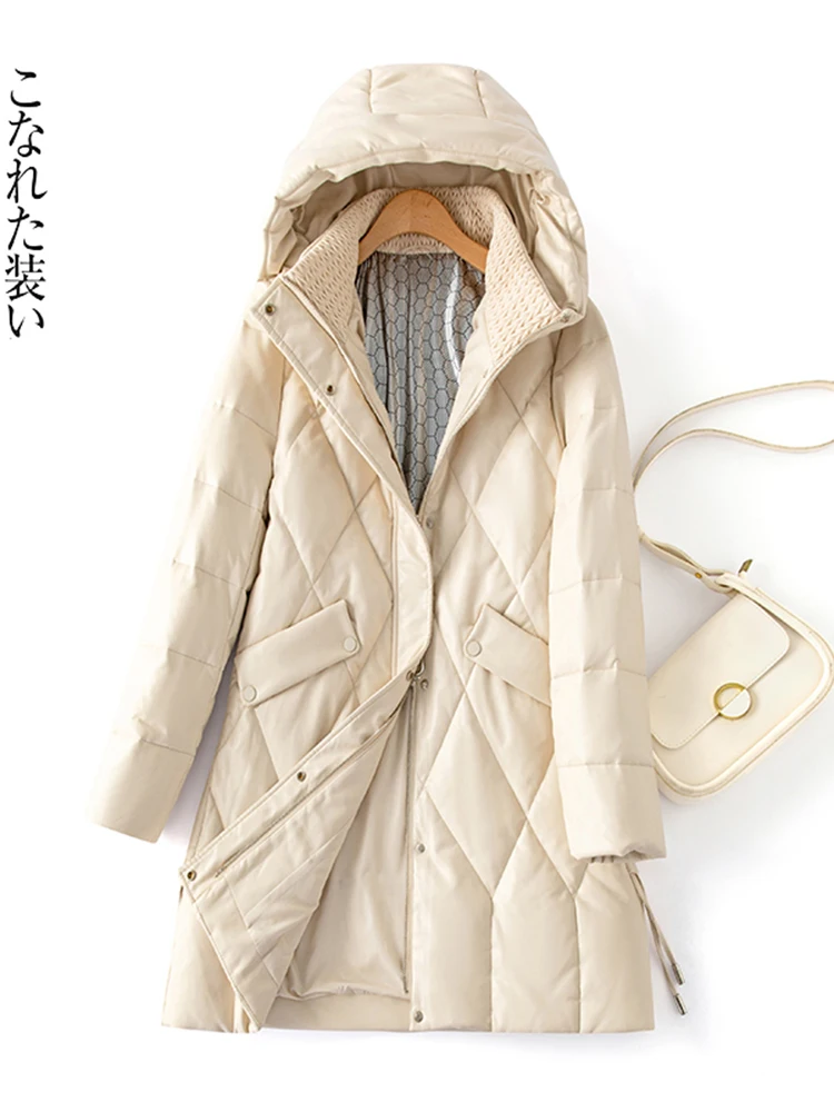 Женская зимняя куртка из натуральной овчины Haining, средней длины, утепленная, с капюшоном, на молнии, новая модель для повседневной носки
Женская зимняя куртка из натуральной овчины Haining, средней длины, утепленная, с капюшоном, на молнии, новая модель для повседневной носки