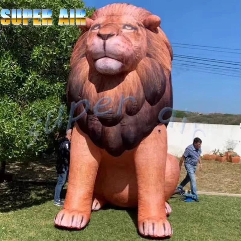 Outdoor lifelike huge inflatable lion realistic inflatable animal replicas with lighting for park decoration 
Outdoor lifelike huge inflatable lion realistic inflatable animal replicas with lighting for park decoration