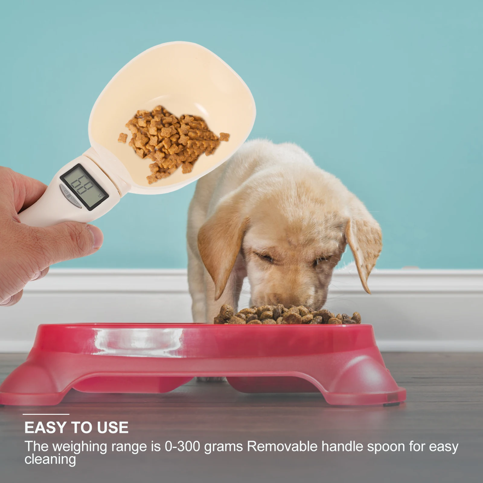 Pet Food Scoop Digital Measuring Spoon With Scale Easy Clean Strong Sturdy Convenient Precise Feeding Electronic Scoop
Pet Food Scoop Digital Measuring Spoon With Scale Easy Clean Strong Sturdy Convenient Precise Feeding Electronic Scoop