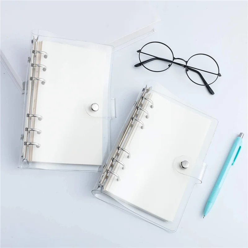 TA-A6 Binder Plastic Binder Clear Soft PVC 6 Ring Budget Binder Refillable Planner Binder Cover Protector
TA-A6 Binder Plastic Binder Clear Soft PVC 6 Ring Budget Binder Refillable Planner Binder Cover Protector
