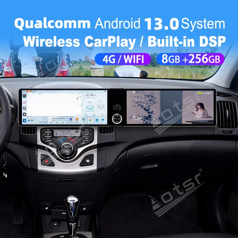 12.3-дюймовый двухэкранный мультимедийный автомобильный GPS-навигатор с поддержкой Qualcomm Carplay и Android для Hyundai I30 2006~2012, автомагнитола
12.3-дюймовый двухэкранный мультимедийный автомобильный GPS-навигатор с поддержкой Qualcomm Carplay и Android для Hyundai I30 2006~2012, автомагнитола