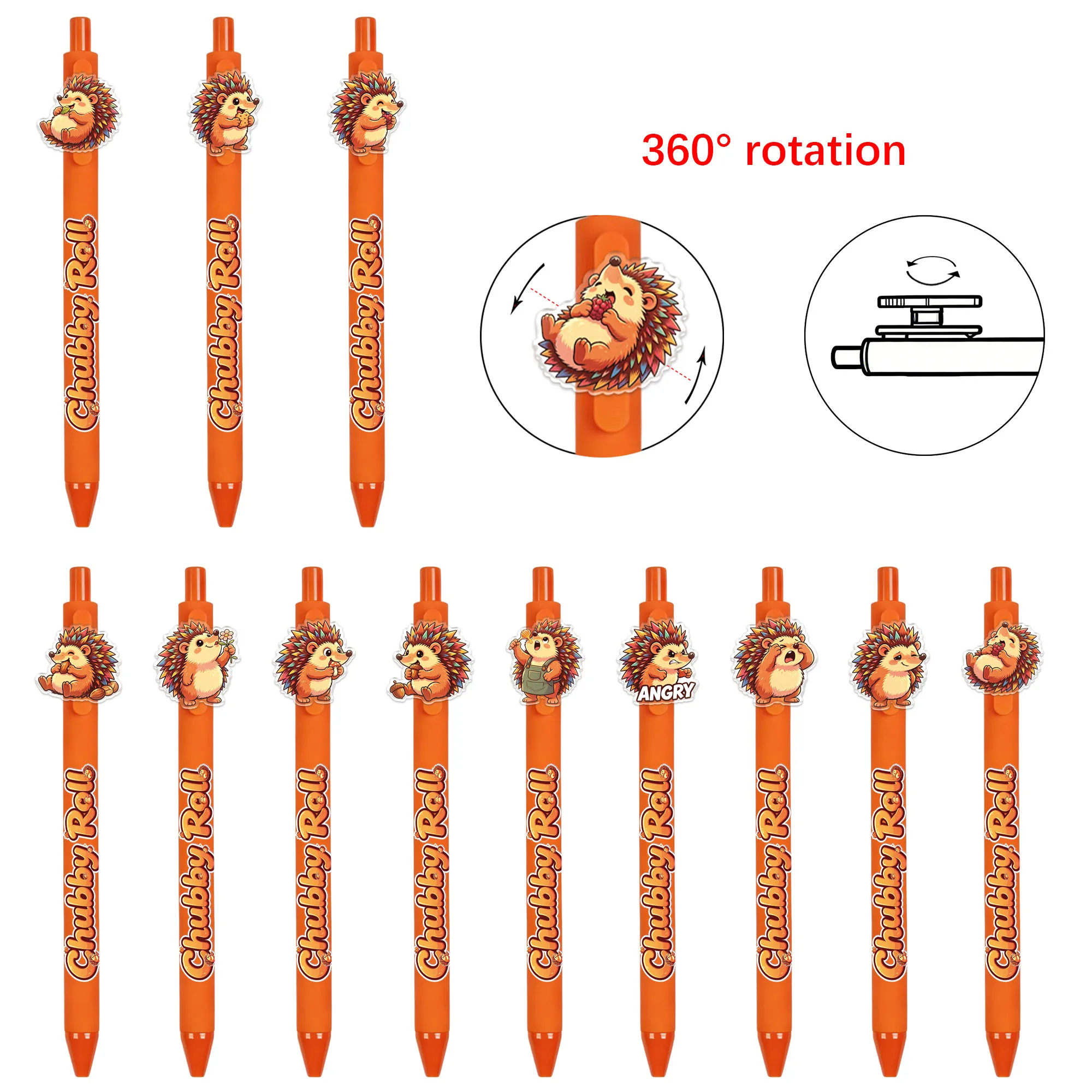 12 PCS Hedgehog-themed ballpoint pens. Smooth writing. Patterns are random.
12 PCS Hedgehog-themed ballpoint pens. Smooth writing. Patterns are random.