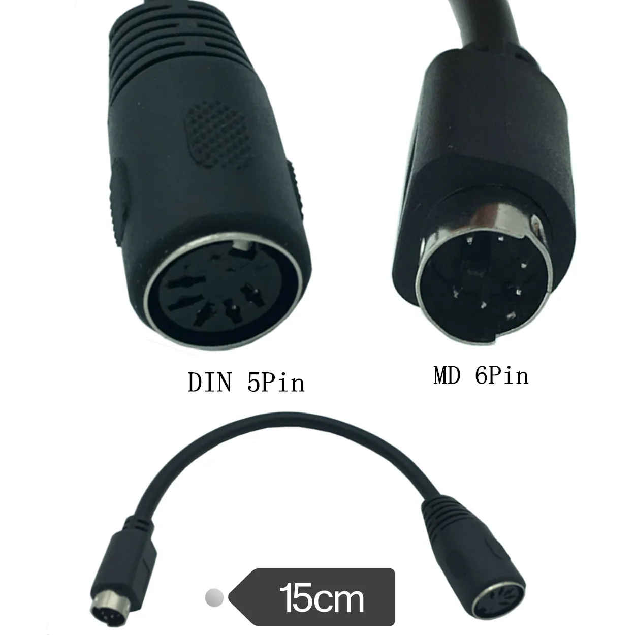 1pc DIN5 AT Female to Mini DIN6 MDIN6 PS/2 Male PC Mac Keyboard Adapter Converter Cable Cord 6"
1pc DIN5 AT Female to Mini DIN6 MDIN6 PS/2 Male PC Mac Keyboard Adapter Converter Cable Cord 6"