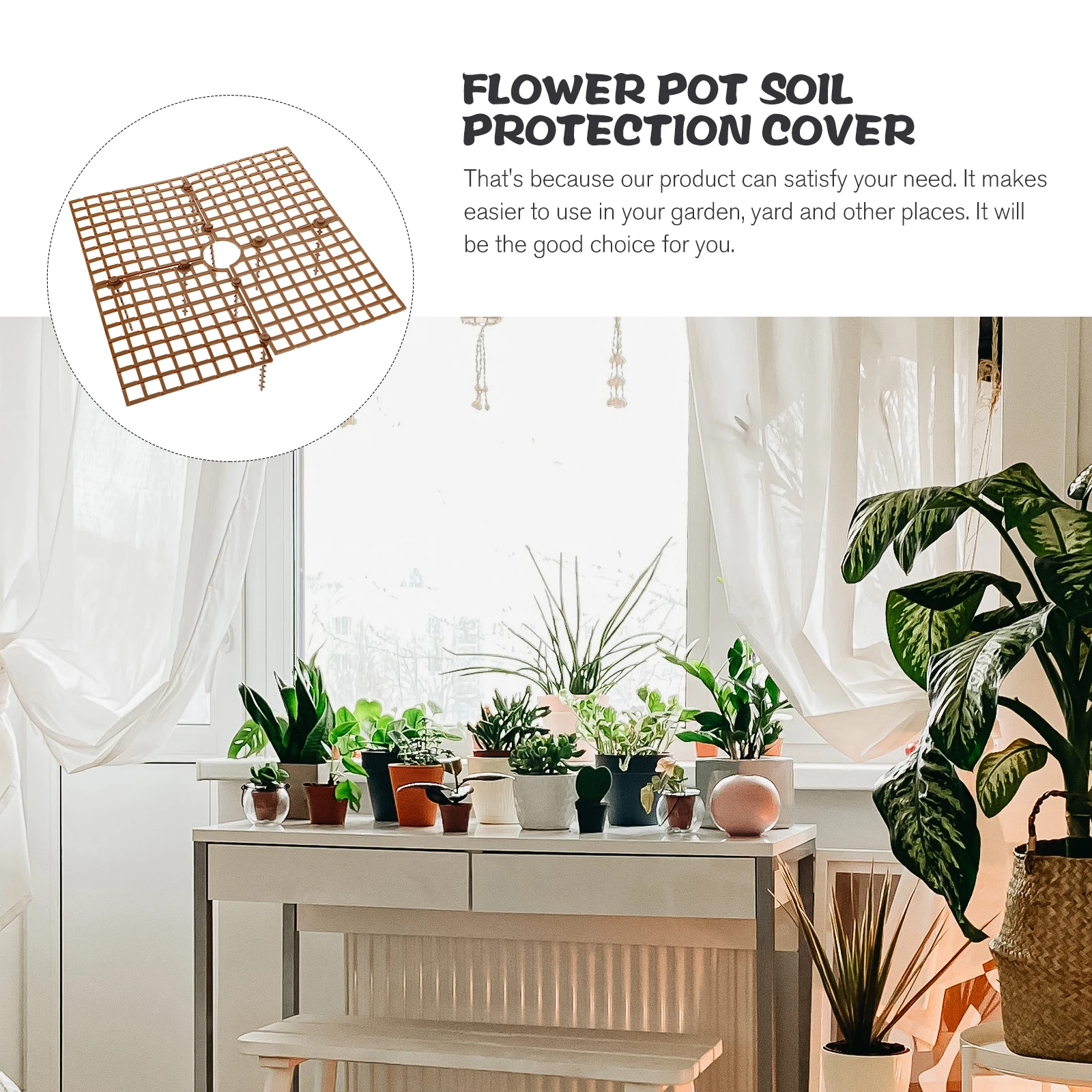 Flower Pot Soil Cover Plant Grid Protector Moss Pole Plastic Self Watering Container Gardening Supply Flowerpot Accessory Plant
Flower Pot Soil Cover Plant Grid Protector Moss Pole Plastic Self Watering Container Gardening Supply Flowerpot Accessory Plant