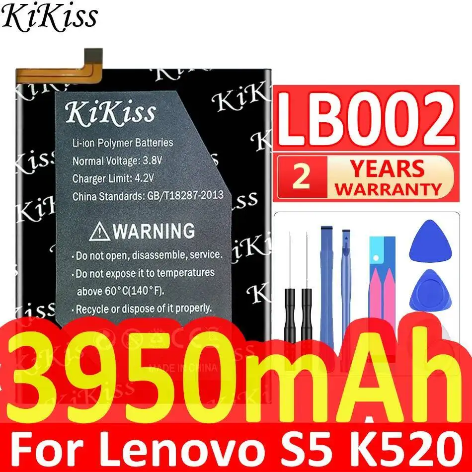 Mobile Phone Battery LB002 3950Mah Durable For Lenovo S5 K520 K520T
Mobile Phone Battery LB002 3950Mah Durable For Lenovo S5 K520 K520T