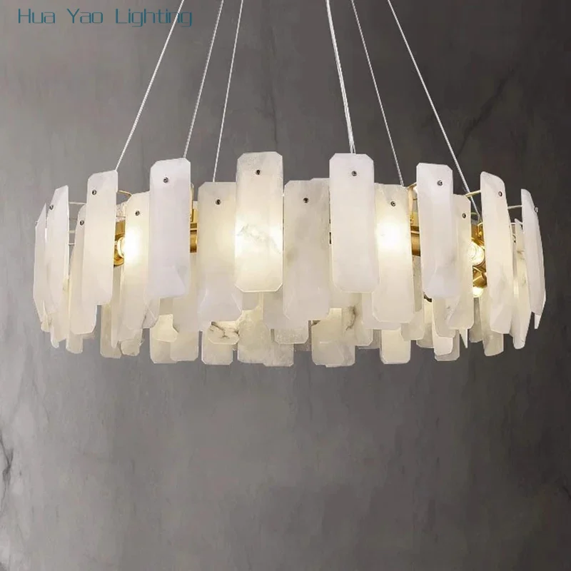 Modern Simple Living Dining Room Marble Pendant Lights Nordic Master Bedroom Study Brass Alabaster Chandelier Lamp
Modern Simple Living Dining Room Marble Pendant Lights Nordic Master Bedroom Study Brass Alabaster Chandelier Lamp