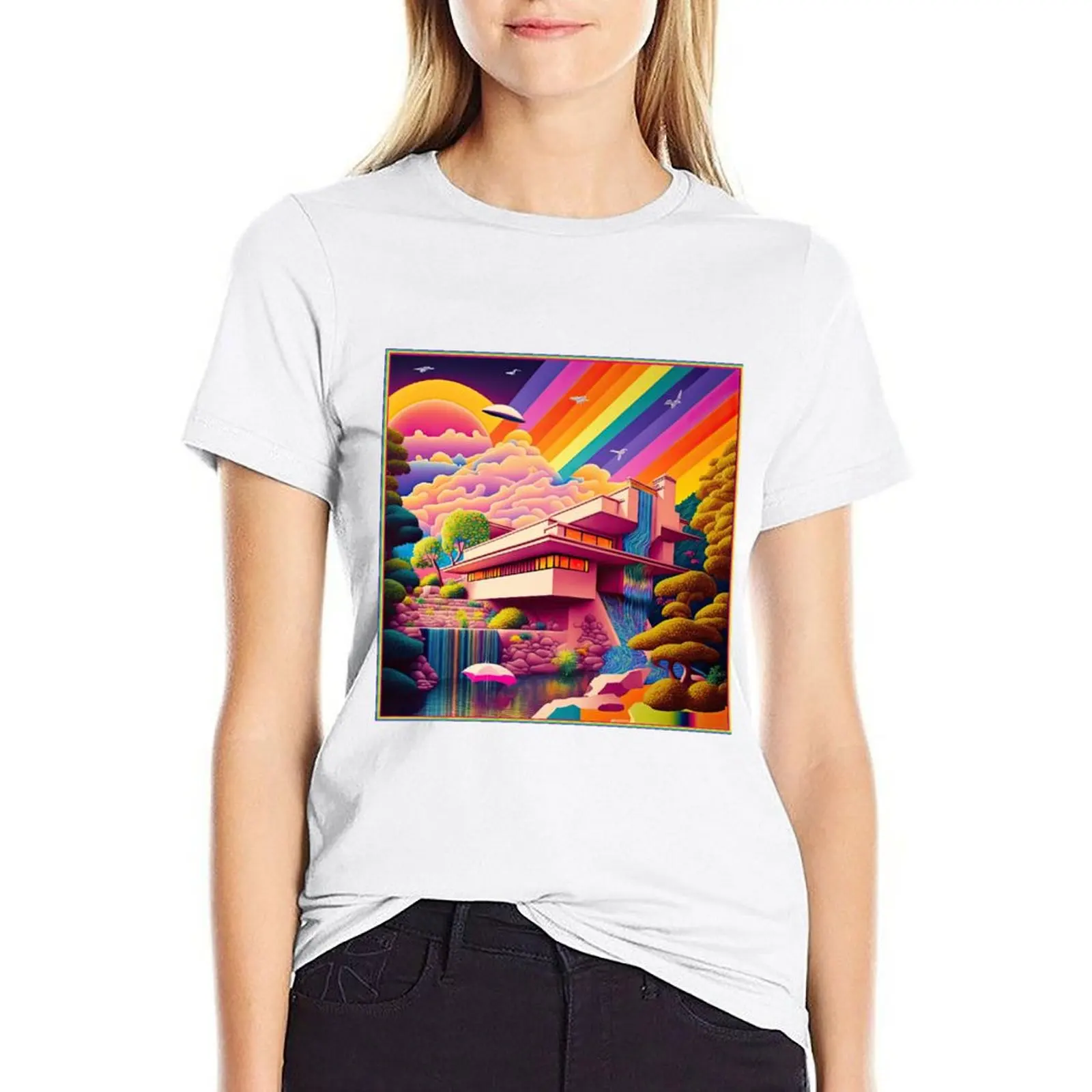 Rainbow ARTchitecture Fallingwater T-shirt Blouse animal print shirt for girls aesthetic clothes Women's tops
Rainbow ARTchitecture Fallingwater T-shirt Blouse animal print shirt for girls aesthetic clothes Women's tops