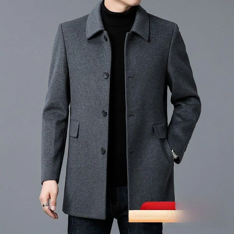 Double-Sided Woolen Winter Coat Dad Style Thickened Long Lapel Windbreaker Urban Fashion Thickened PU Children's Outerwear
Double-Sided Woolen Winter Coat Dad Style Thickened Long Lapel Windbreaker Urban Fashion Thickened PU Children's Outerwear