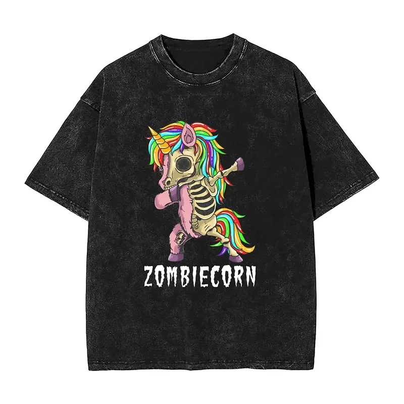 Футболка оверсайз с эффектом потертости, хлопковые футболки Zombiecorn, футболка для Хэллоуина, женская летняя футболка
Футболка оверсайз с эффектом потертости, хлопковые футболки Zombiecorn, футболка для Хэллоуина, женская летняя футболка