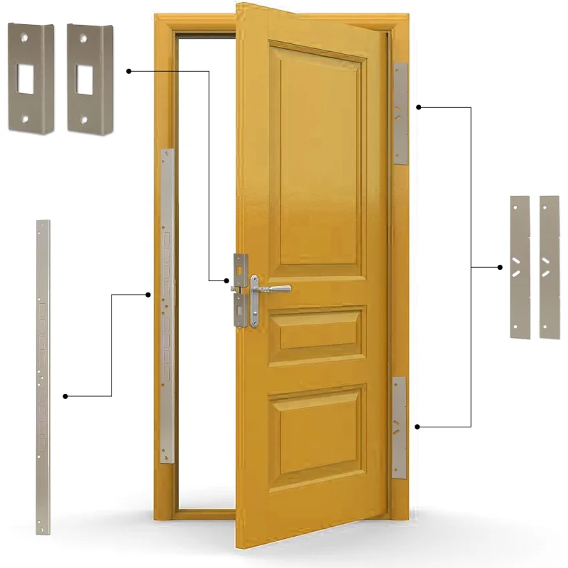 Door Armor MAX, Door Reinforcement Set for Jamb, Frame & Hinges, 3-Piece Door Lock Security, 30-Min Installation Door Security
Door Armor MAX, Door Reinforcement Set for Jamb, Frame & Hinges, 3-Piece Door Lock Security, 30-Min Installation Door Security