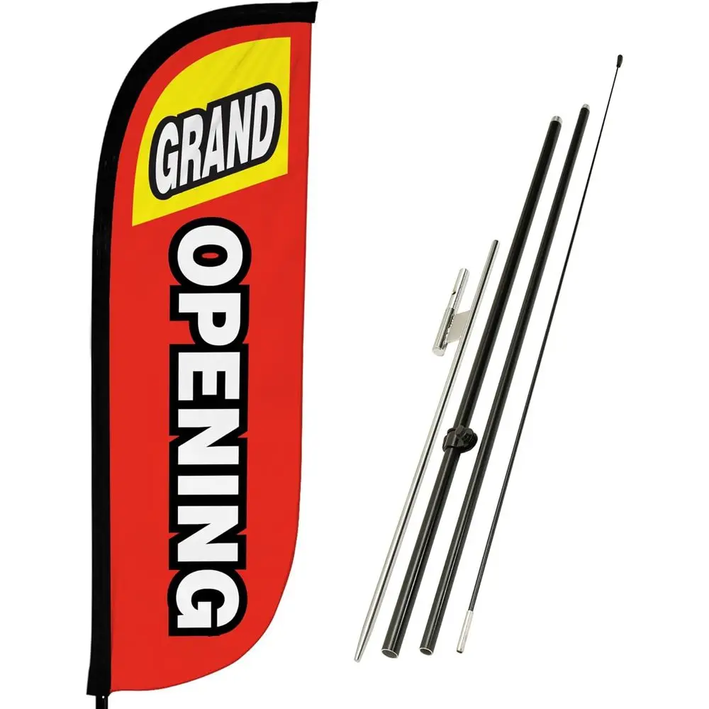 eather lag Pole Kit - 7 eet Tall Advertising Banner with iberglass Pole Set and Ground Spike or BusinPromotion - Open lags - Gra
eather lag Pole Kit - 7 eet Tall Advertising Banner with iberglass Pole Set and Ground Spike or BusinPromotion - Open lags - Gra