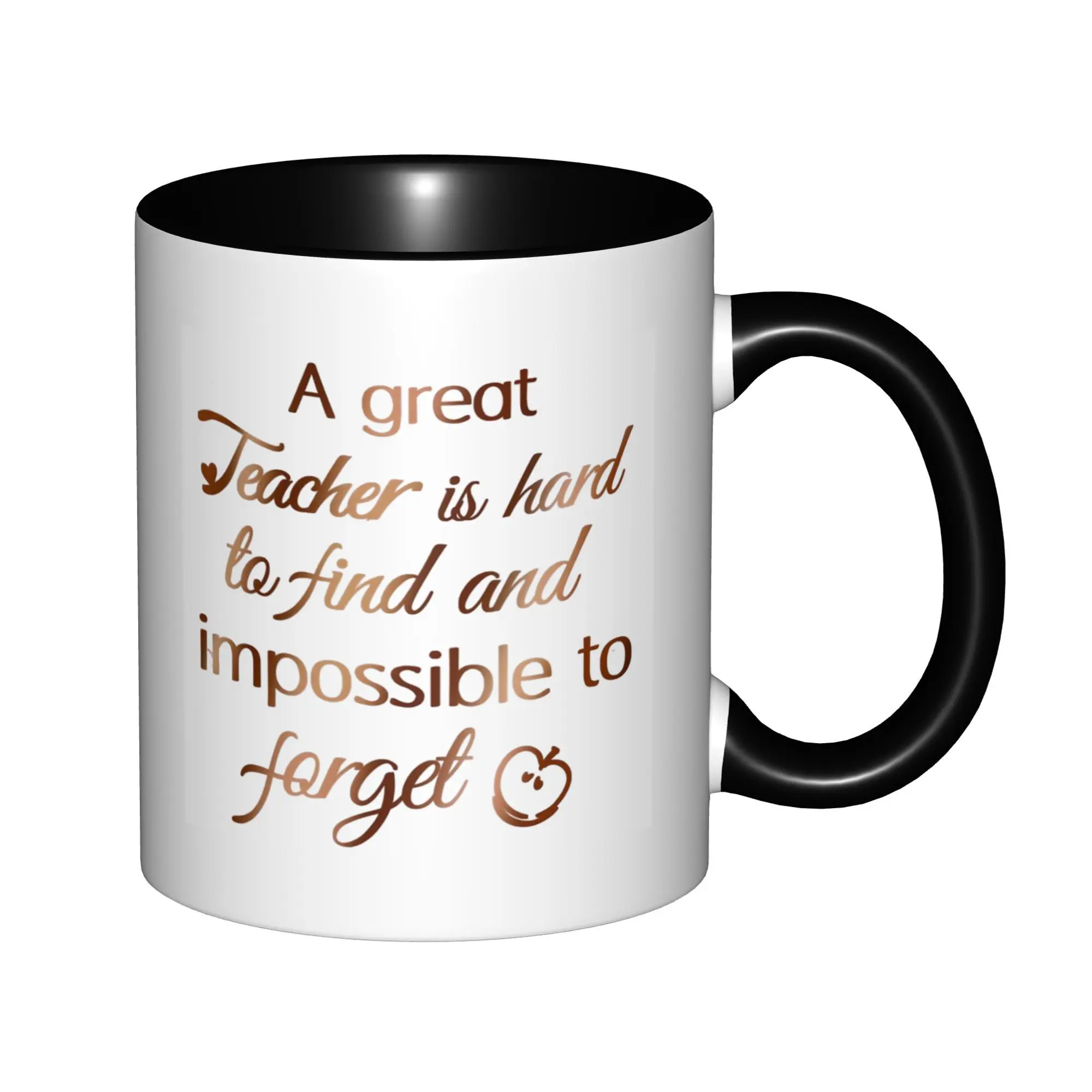 A Great Teacher is Hard to Find and Impossible to Forget Mugs With Black Handle Birthday Coffee Mugs Ceramic Tea Cups 11oz
A Great Teacher is Hard to Find and Impossible to Forget Mugs With Black Handle Birthday Coffee Mugs Ceramic Tea Cups 11oz