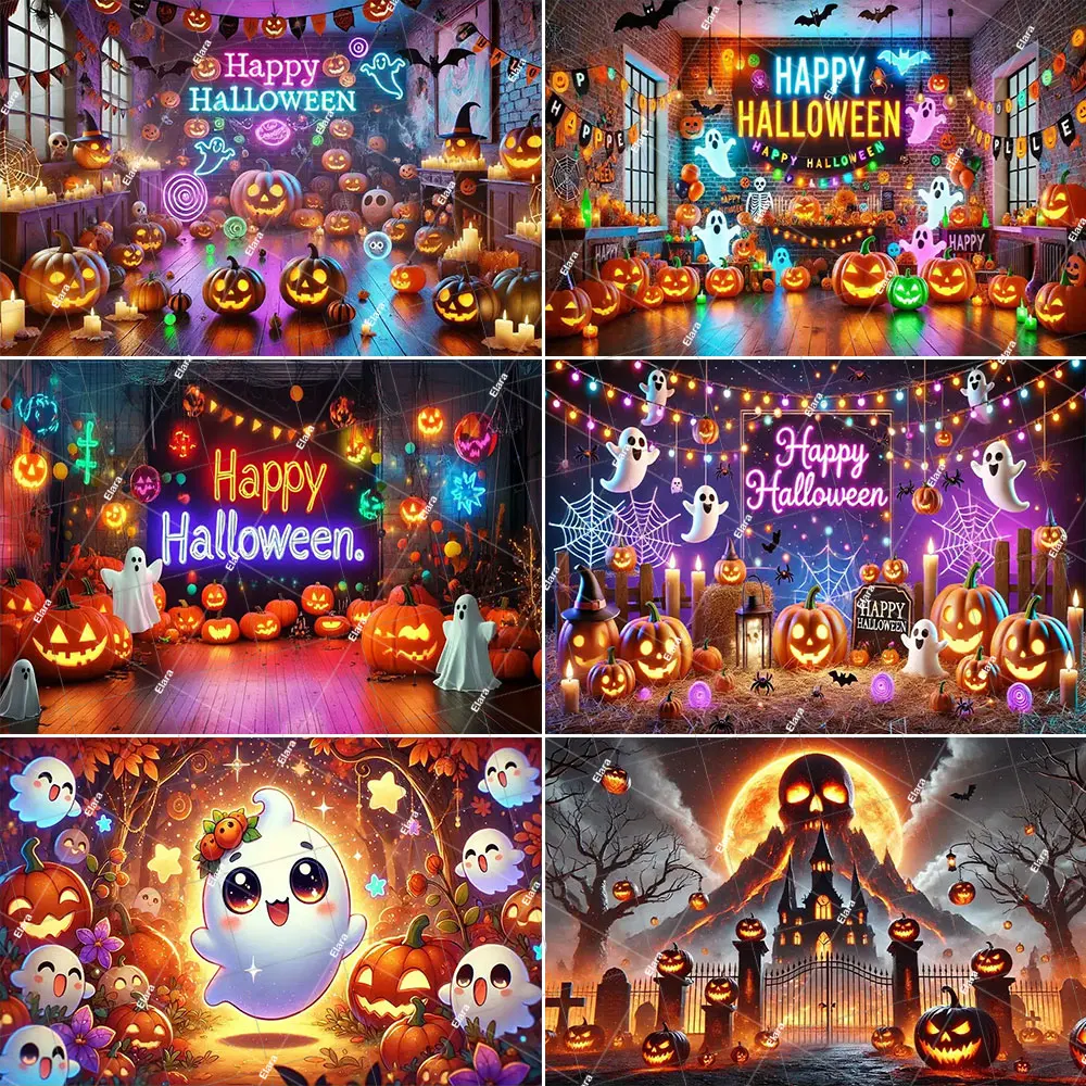 Happy Halloween Theme Halloween Night Ghost Party Decoration Pumpkin Lantern Ghost Bat Photography Backdrop Photo Booth Supplies 
Happy Halloween Theme Halloween Night Ghost Party Decoration Pumpkin Lantern Ghost Bat Photography Backdrop Photo Booth Supplies