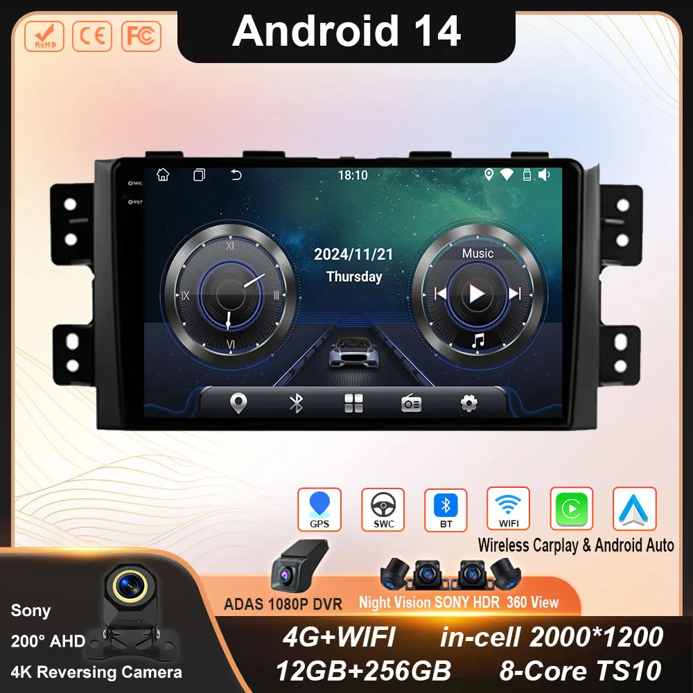 Автомобильное радио Android 14 Carplay для Kia Mohave 2008-2016 Borrego 2008-2011 навигация GPS мультимедийный плеер стерео 4G WIFI DSP
Автомобильное радио Android 14 Carplay для Kia Mohave 2008-2016 Borrego 2008-2011 навигация GPS мультимедийный плеер стерео 4G WIFI DSP