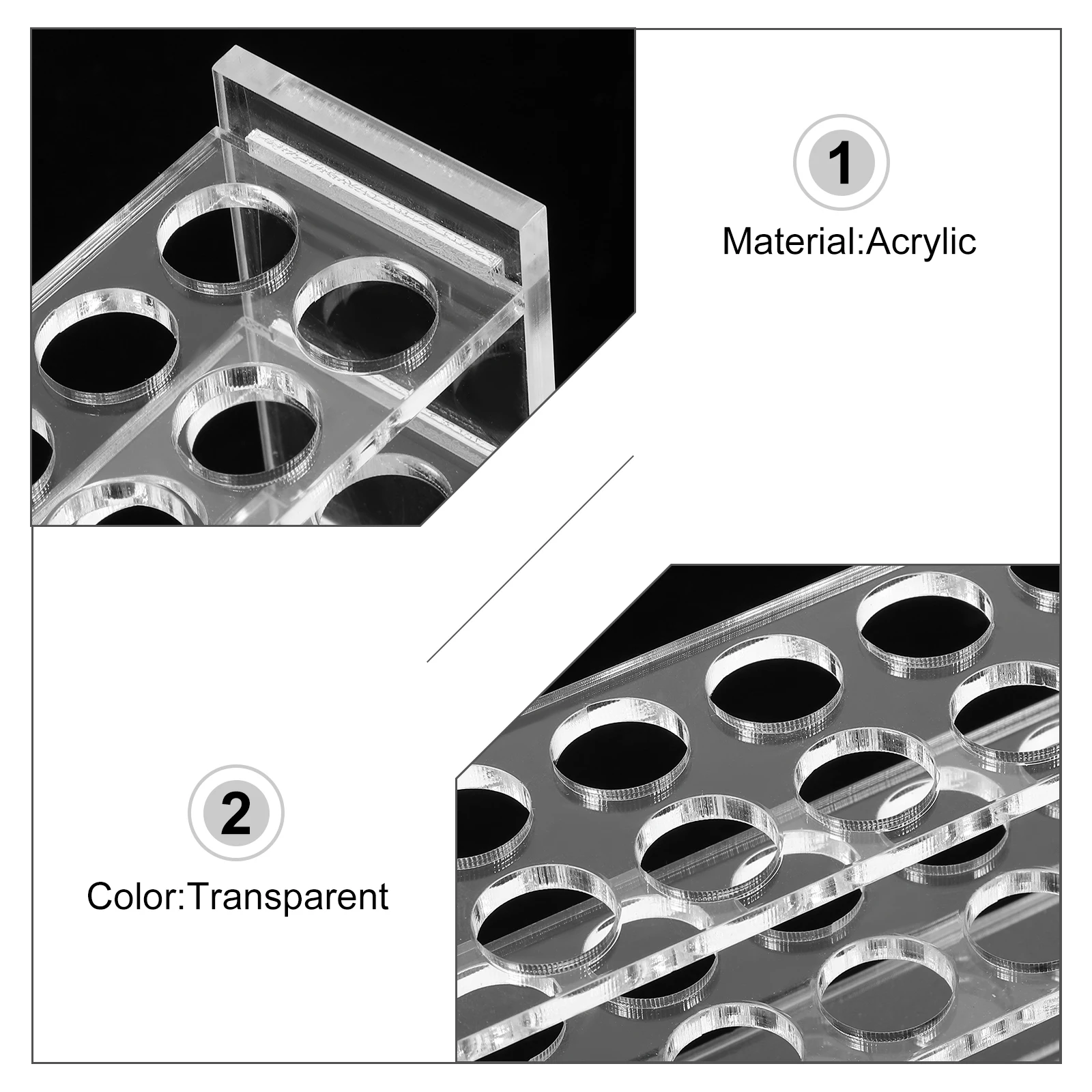 2pcs Test Tube Rack Tube Holder Plastic Sampling Rack 12 Holes Lightweight Reusable Storage Stand For Lab Chemistry
2pcs Test Tube Rack Tube Holder Plastic Sampling Rack 12 Holes Lightweight Reusable Storage Stand For Lab Chemistry