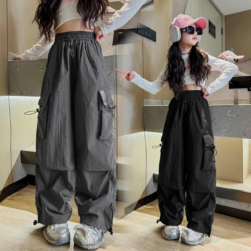 American Style Children Casual Workwear Pants New Stylish Kids Cargo Pants with Pockets Big Girls Street Dance Trousers 5-14 Y
American Style Children Casual Workwear Pants New Stylish Kids Cargo Pants with Pockets Big Girls Street Dance Trousers 5-14 Y