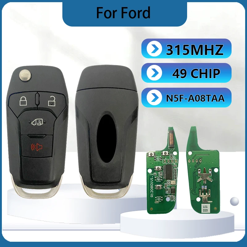 CN018105 Aftermarket 4 Buttons Smart Remote Key FCC N5F-A08TAA 49 Chip 315MHz Keyless Go For Ford Transit Connect 2019-2021
CN018105 Aftermarket 4 Buttons Smart Remote Key FCC N5F-A08TAA 49 Chip 315MHz Keyless Go For Ford Transit Connect 2019-2021