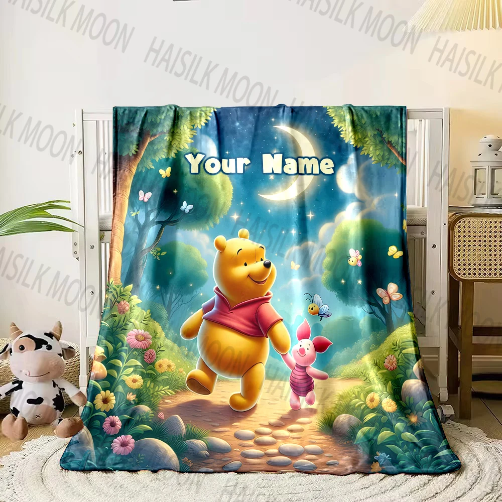 1PC Custom Name Blanket Winnie the Pooh Print for Sofa, Bed, Travel, Camping, Living Room, Office, Chair, Car Soft Warm Blankets
1PC Custom Name Blanket Winnie the Pooh Print for Sofa, Bed, Travel, Camping, Living Room, Office, Chair, Car Soft Warm Blankets
