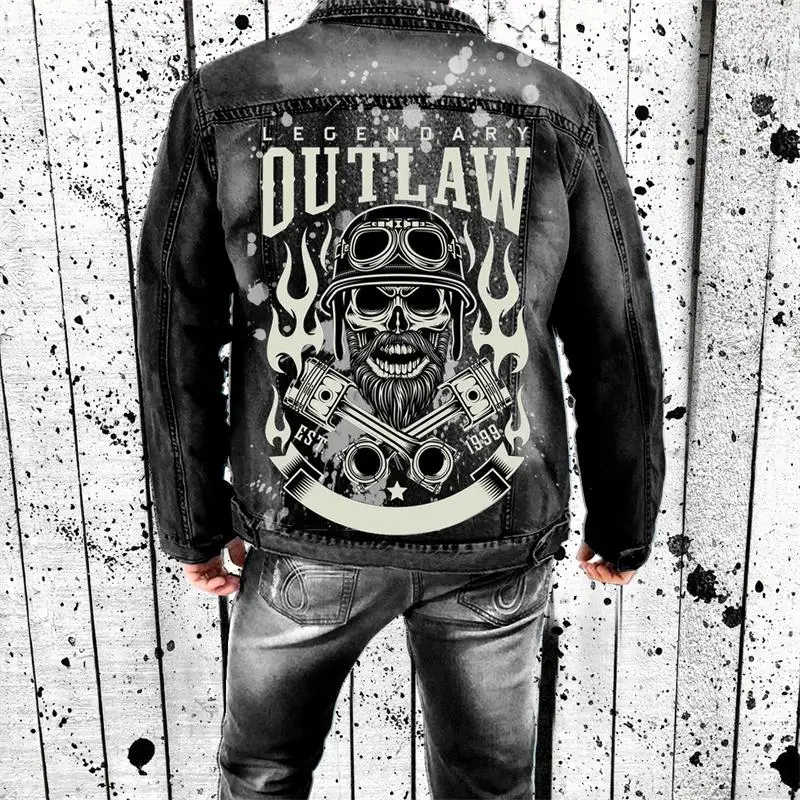 Men's Jacket Spring And Autumn New Dark European And American Motorcycle Youth Leisure Large Size Denim Jacket
Men's Jacket Spring And Autumn New Dark European And American Motorcycle Youth Leisure Large Size Denim Jacket