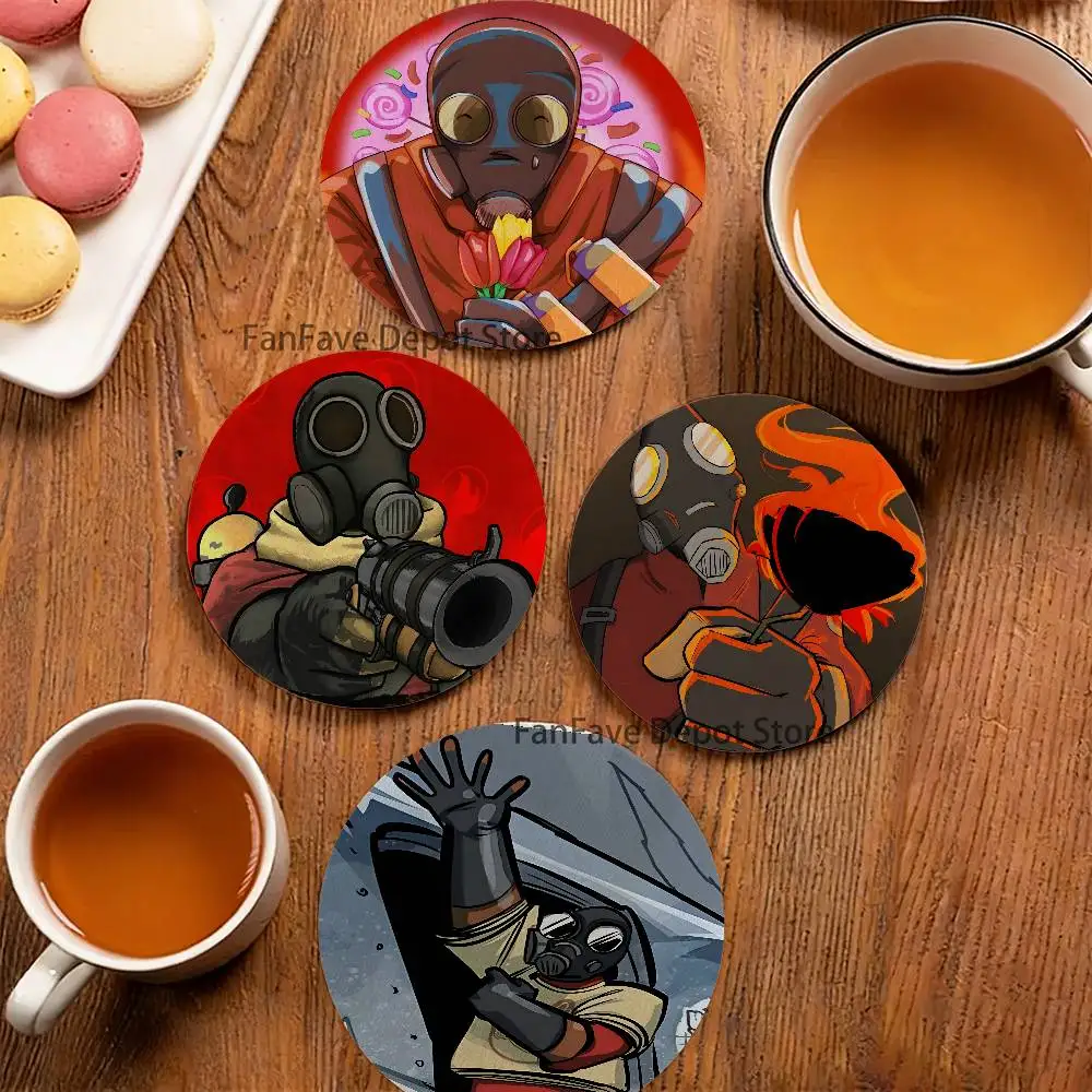 T-Team Fortress TF2 Pyro Wood Coaster Set - Heat Resistant For Tea & Coffee, Home Cafe Decor Holiday Gift
T-Team Fortress TF2 Pyro Wood Coaster Set - Heat Resistant For Tea & Coffee, Home Cafe Decor Holiday Gift