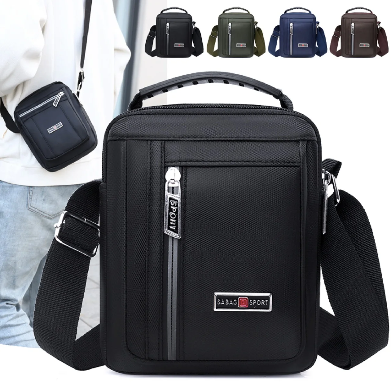 New solid color men's shoulder bag outdoor leisure fashion crossbody bag cell phone change documents storage bag
New solid color men's shoulder bag outdoor leisure fashion crossbody bag cell phone change documents storage bag