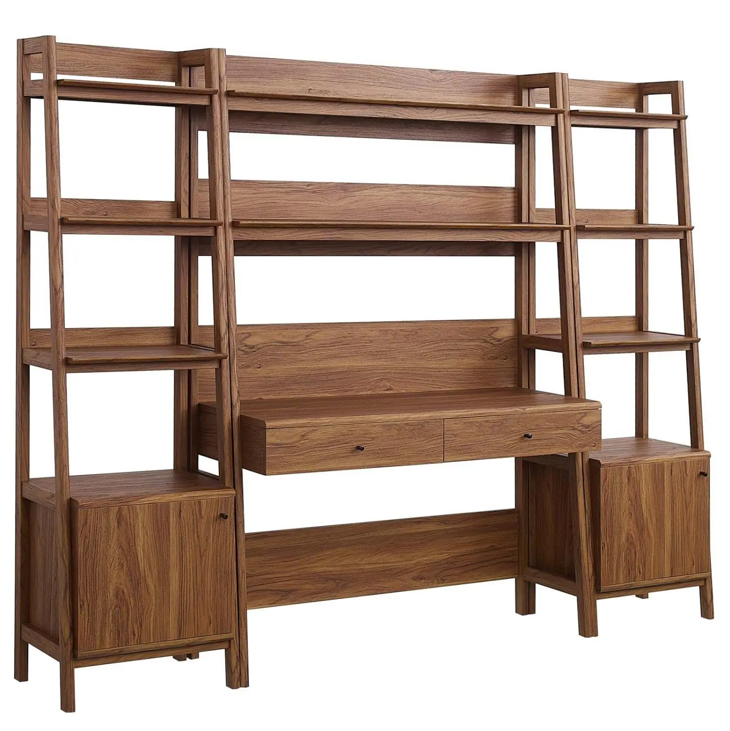3-Piece Home Office Desk Bookshelf Display Case Walnut, Customized
3-Piece Home Office Desk Bookshelf Display Case Walnut, Customized