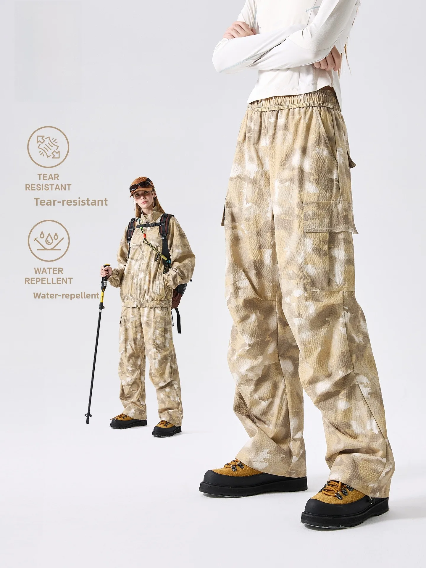 LAZY DAY Outdoor Camouflage Hiking Pants Women's Lightweight Loose Straight Leg Mountain Climbing Trousers Water-Resistant Wo...
LAZY DAY Outdoor Camouflage Hiking Pants Women's Lightweight Loose Straight Leg Mountain Climbing Trousers Water-Resistant Wo...