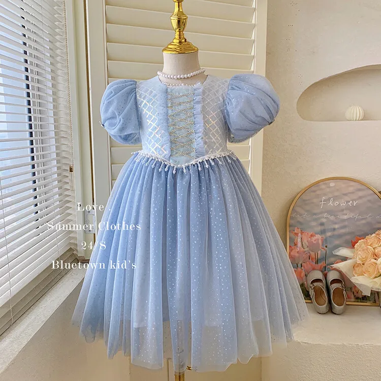 Baby Girls Dress Fashion Sweet Mesh Pearl Big Bowknot Formal Clothes 2025 Spring Summer New Style Kids Princess Dress
Baby Girls Dress Fashion Sweet Mesh Pearl Big Bowknot Formal Clothes 2025 Spring Summer New Style Kids Princess Dress