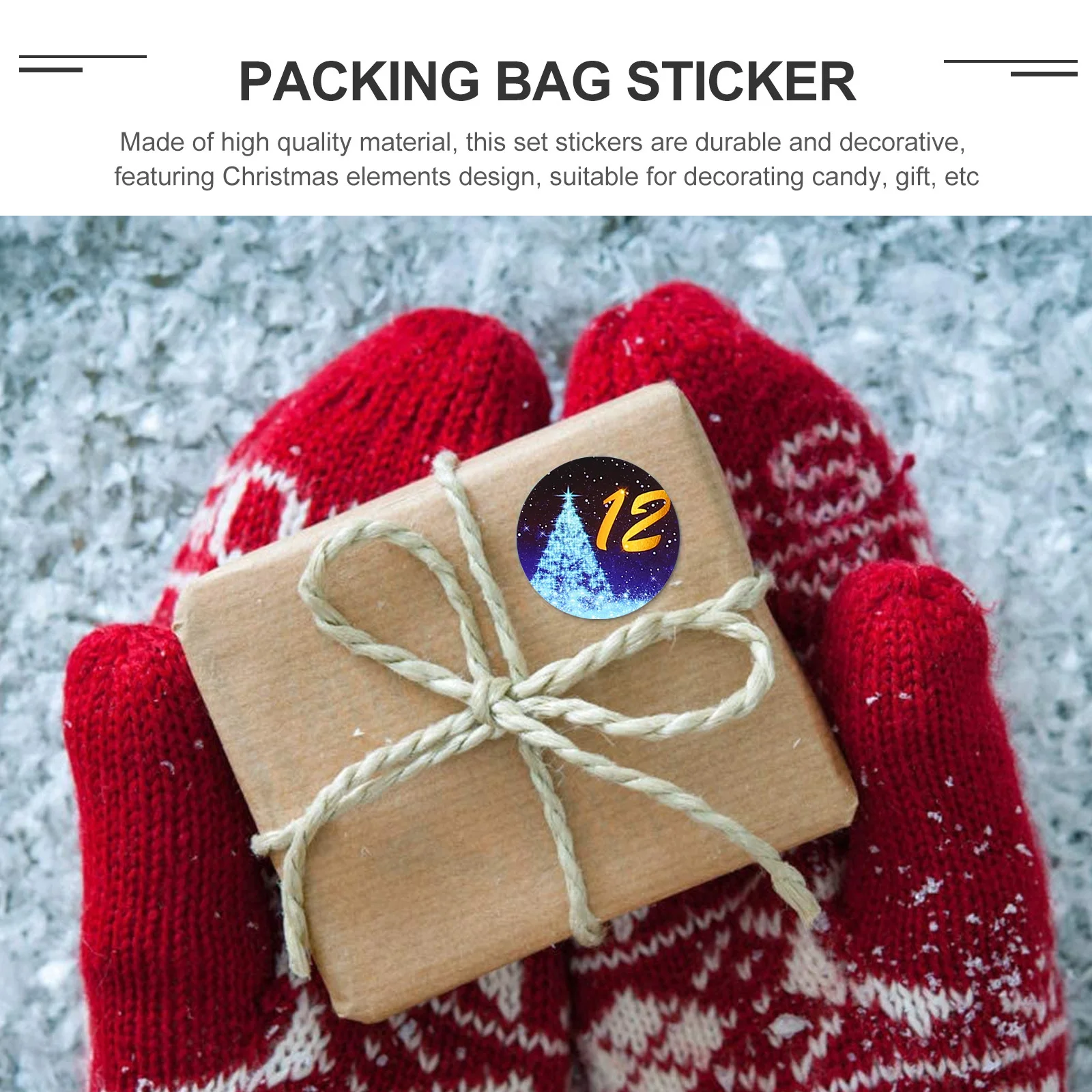 6 Sheets Digital Christmas Stickers Decoration Sealing Label Gift Decals Packing Bag for 
6 Sheets Digital Christmas Stickers Decoration Sealing Label Gift Decals Packing Bag for