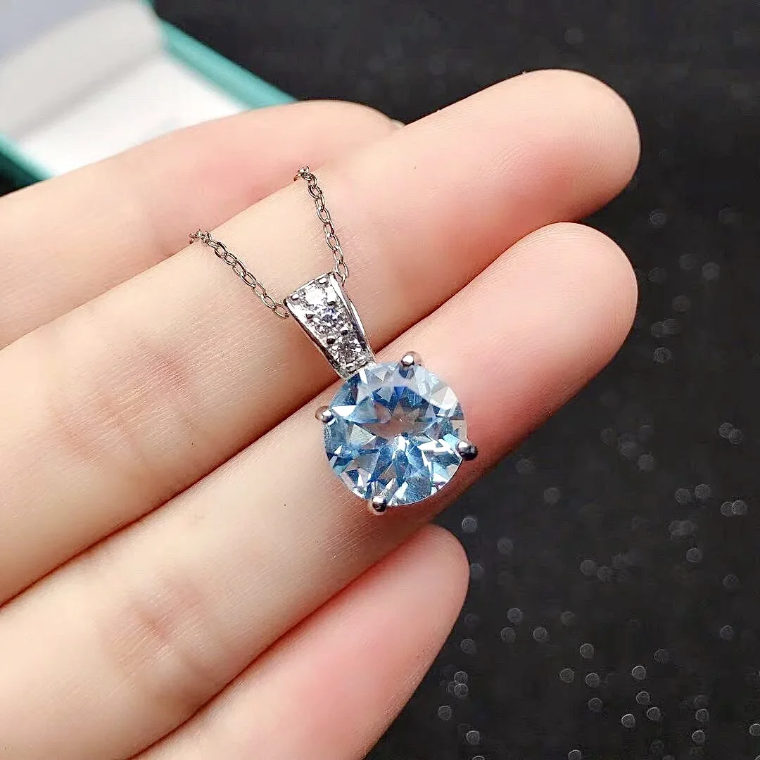 Simple Round Necklace Pendant for Daily Wear 10mm Natural Topaz Silver Pendant 925 Sterling Silver Topaz Pendant
Simple Round Necklace Pendant for Daily Wear 10mm Natural Topaz Silver Pendant 925 Sterling Silver Topaz Pendant