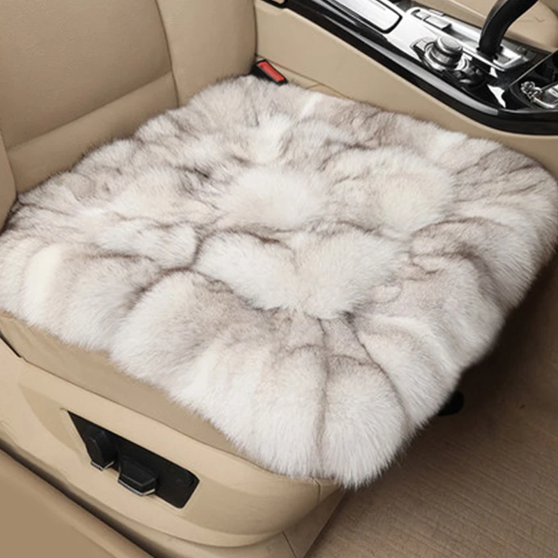 Новая роскошная автомобильная подушка из лисьего меха, чехол на сиденье, зимняя утолщенная плюшевая теплая квадратная силиконовая противоскользящая подушка, женский салон автомобиля
Новая роскошная автомобильная подушка из лисьего меха, чехол на сиденье, зимняя утолщенная плюшевая теплая квадратная силиконовая противоскользящая подушка, женский салон автомобиля