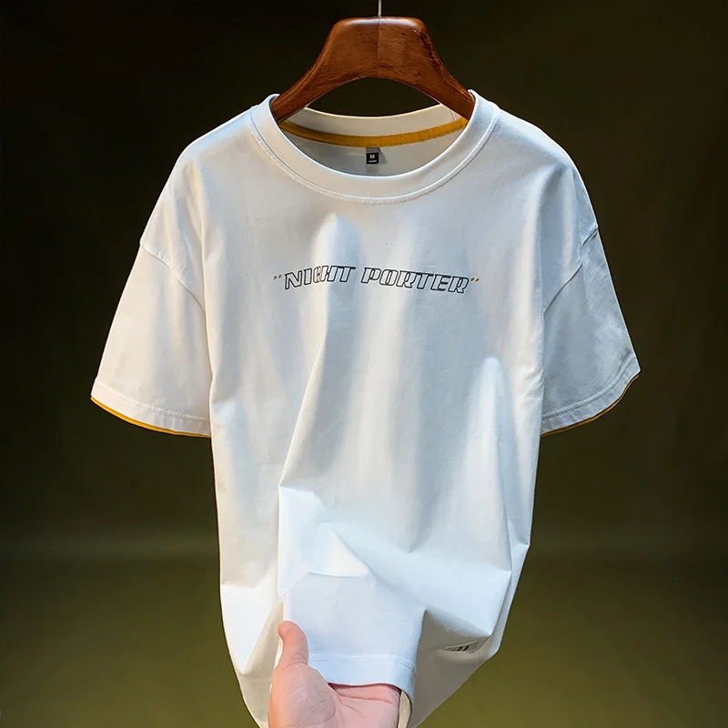 Loose summer T-shirt for men 2025 new printed short sleeved men's clothing simple and fashionable casual top
Loose summer T-shirt for men 2025 new printed short sleeved men's clothing simple and fashionable casual top