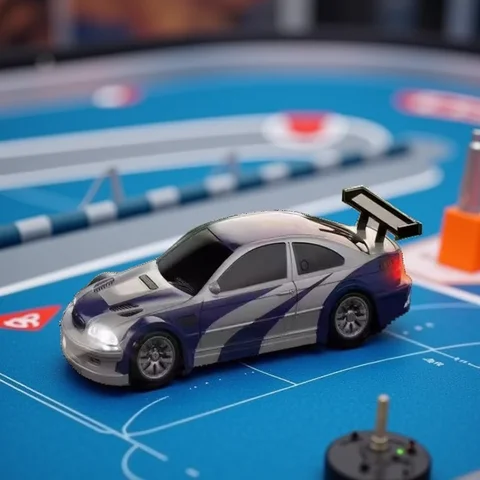 Controle Remoto de Alta Velocidade Drift Car, 4 Wheel Drive, Rádio Controlado, Mini Racing Model Car, Presente Toy Boy, 1:43, 4WD, 2.4G