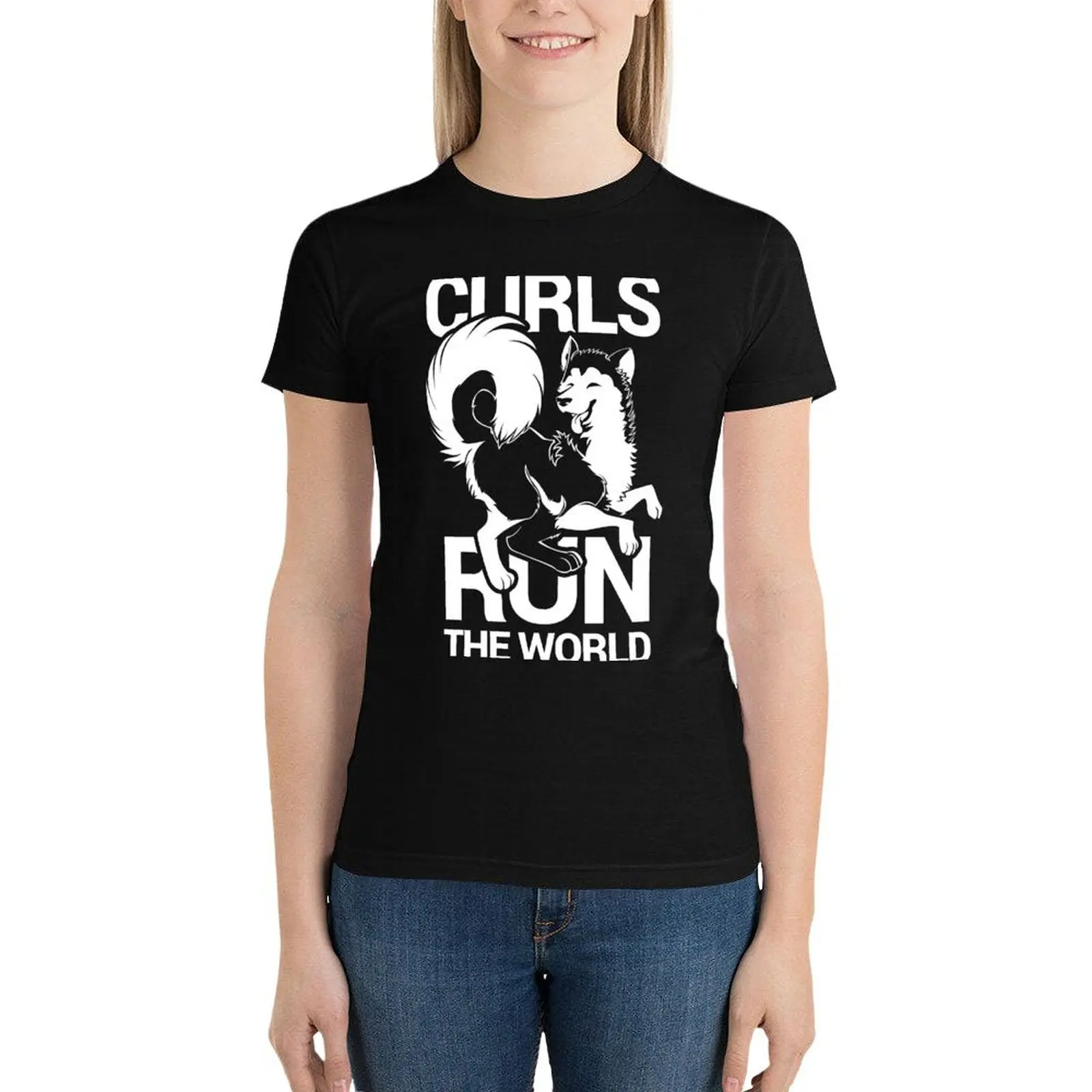 CURLS RUN THE WORLD T-Shirt plus size tops female Aesthetic clothing t-shirt dress for Women graphic
CURLS RUN THE WORLD T-Shirt plus size tops female Aesthetic clothing t-shirt dress for Women graphic