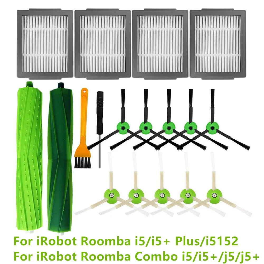 For iRobot Roomba i5/i5+ Plus/i5152 Main Side Brush Hepa Filter For iRobot Roomba Combo i5/i5+/j5/j5+ Robot Vacuum Cleaner Parts
For iRobot Roomba i5/i5+ Plus/i5152 Main Side Brush Hepa Filter For iRobot Roomba Combo i5/i5+/j5/j5+ Robot Vacuum Cleaner Parts