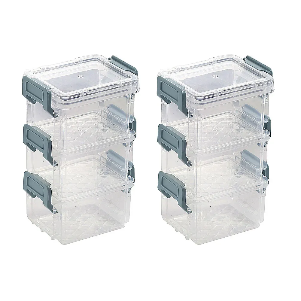 6 pcs Clear Storage Boxes Stackable Desktop Organizer for Jewelry Makeup Office Supplies Plastic Bins Container
6 pcs Clear Storage Boxes Stackable Desktop Organizer for Jewelry Makeup Office Supplies Plastic Bins Container