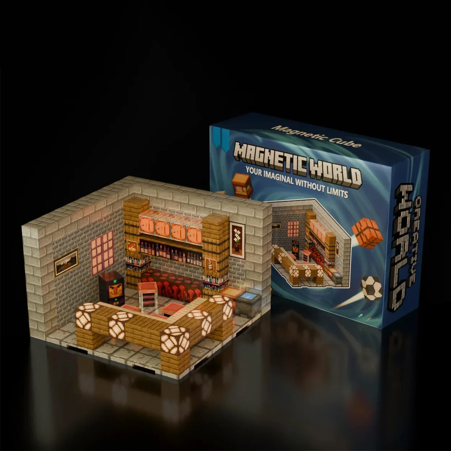 Magnetic Building Blocks Mine World Magnet Cubes Set for Boy Girl Kid Age 3+ DIY Pixel style Model Base plate STEM Toy Baseplate
Magnetic Building Blocks Mine World Magnet Cubes Set for Boy Girl Kid Age 3+ DIY Pixel style Model Base plate STEM Toy Baseplate