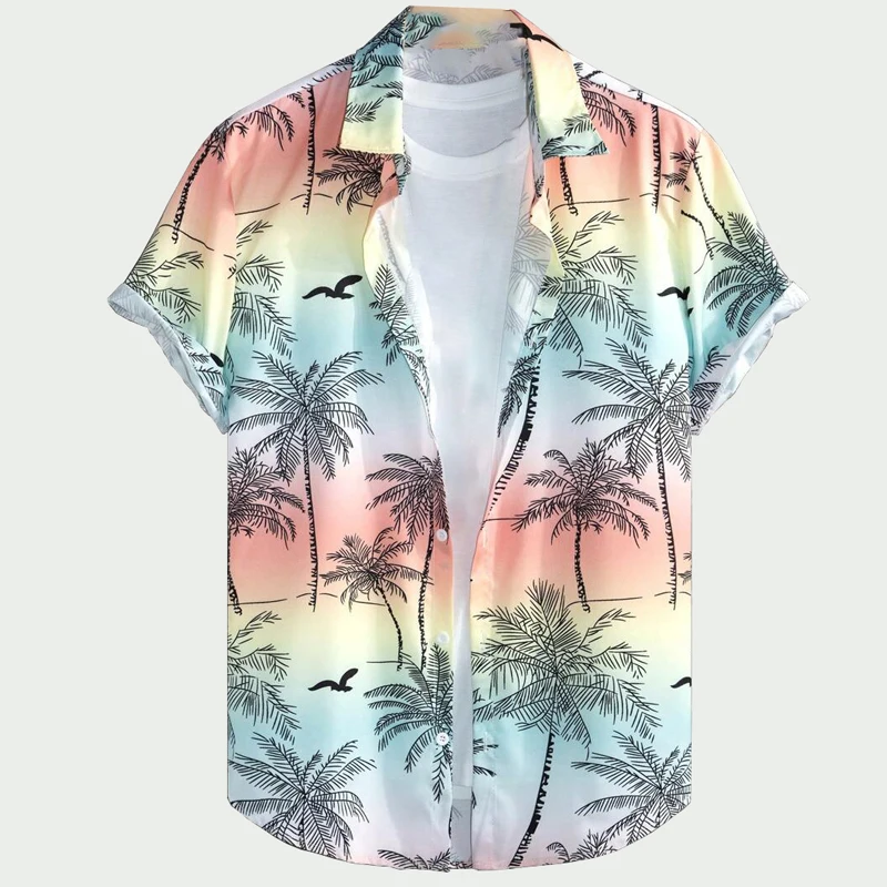 Men's Basic Palm Tree Botanical Print Casual Comfort Short Sleeve Button Down Shirt
Men's Basic Palm Tree Botanical Print Casual Comfort Short Sleeve Button Down Shirt