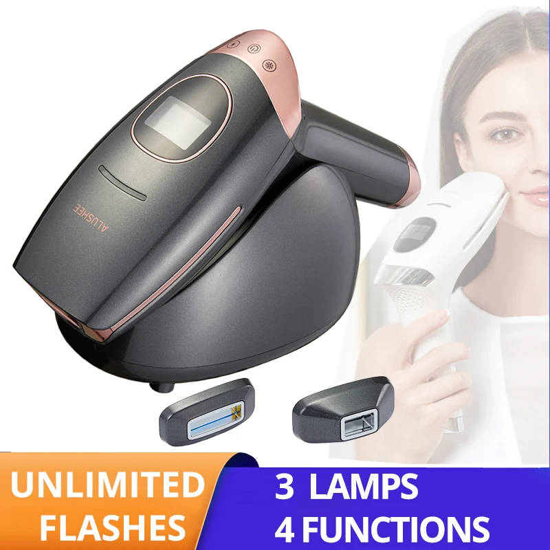 Unlimited Flash Laser Epilator Upgraded IPL Permanent Hair Removal for Women Men Cooling Bikini Trimmer Painless Epilator
Unlimited Flash Laser Epilator Upgraded IPL Permanent Hair Removal for Women Men Cooling Bikini Trimmer Painless Epilator