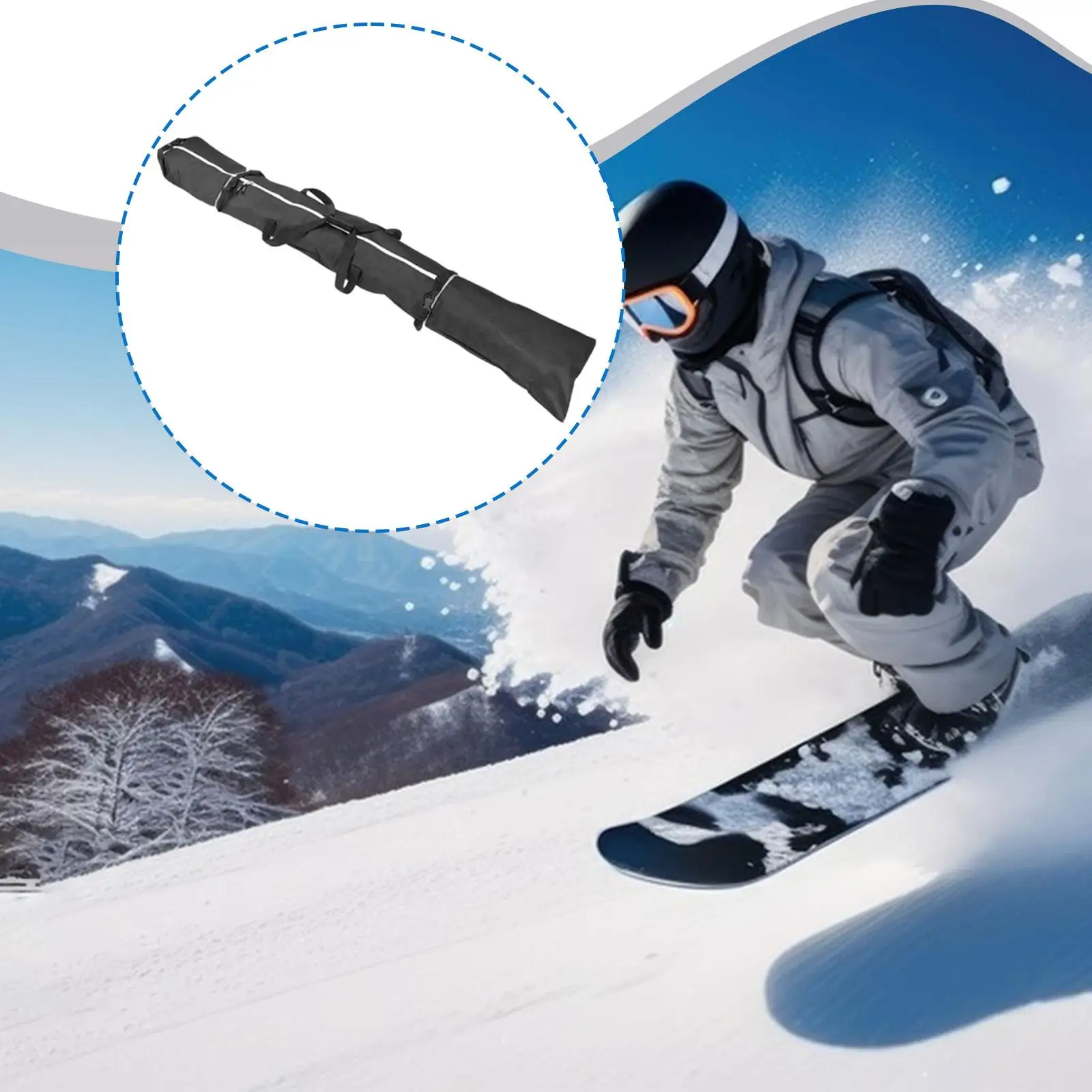 Ski Bag Foldable Oxford Cloth Durable Protective Organizer for Skis Up to 200cm Winter Travel
Ski Bag Foldable Oxford Cloth Durable Protective Organizer for Skis Up to 200cm Winter Travel