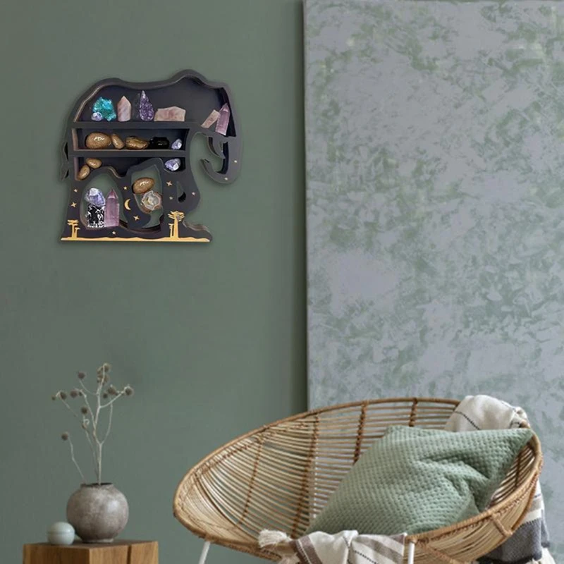 Retail Elephant Crystal Wall Rack Wooden Wall Rack Crystal Display Storage Rack Hanging Floating Rack
Retail Elephant Crystal Wall Rack Wooden Wall Rack Crystal Display Storage Rack Hanging Floating Rack