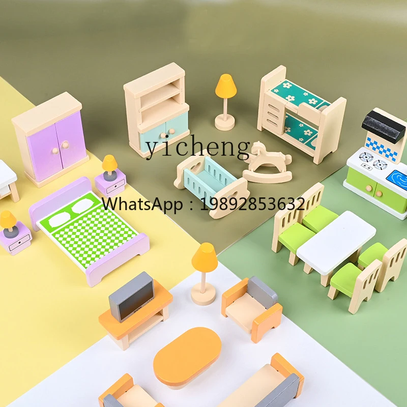 ZZ ZC Miniature Model Play House Small Bed Sofa Wardrobe Dresser Kitchen Table Lamp Bedroom Wooden Toys
ZZ ZC Miniature Model Play House Small Bed Sofa Wardrobe Dresser Kitchen Table Lamp Bedroom Wooden Toys