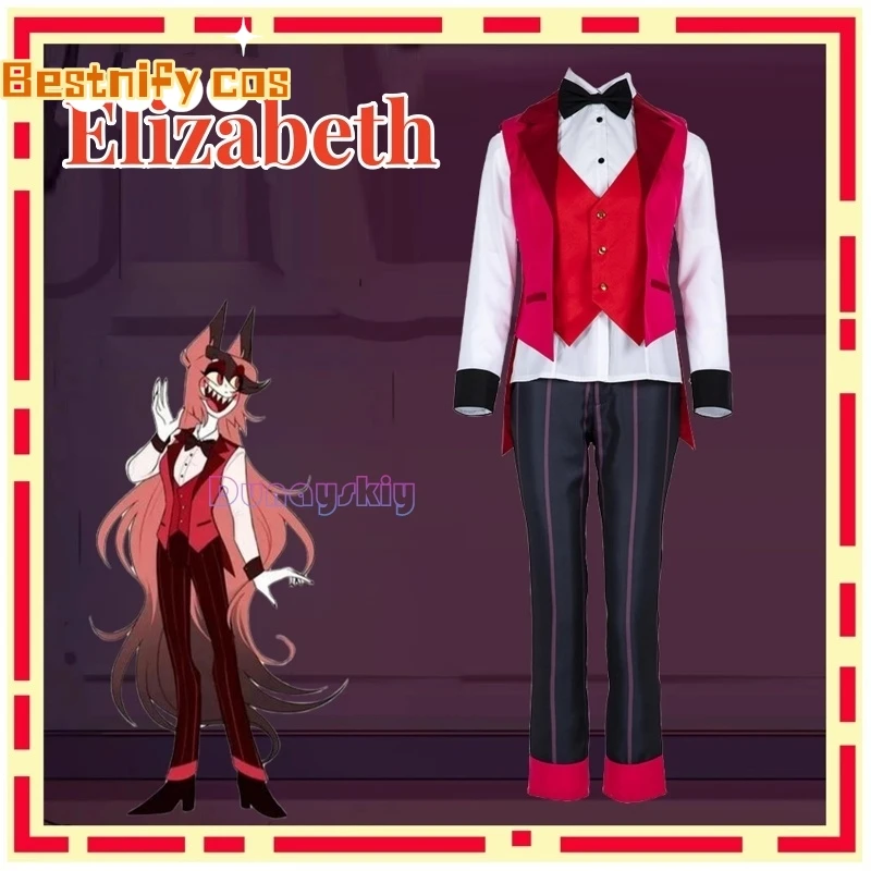 Elizabeth Cosplay Costume Clothes Uniform Hazbin Cosplay Hotel Elizabeth Performance Dress Halloween Party Woman Elizabeth
Elizabeth Cosplay Costume Clothes Uniform Hazbin Cosplay Hotel Elizabeth Performance Dress Halloween Party Woman Elizabeth