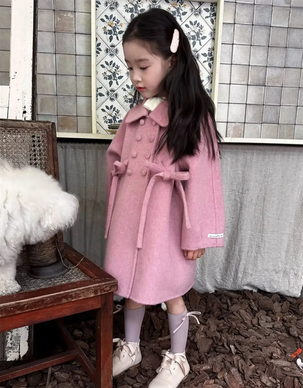 Autumn and Winter Baby Girls' Woolen Coat 2026 New Sweet Pink Purple Double breasted Overcoat for Children 90-140cm
Autumn and Winter Baby Girls' Woolen Coat 2026 New Sweet Pink Purple Double breasted Overcoat for Children 90-140cm