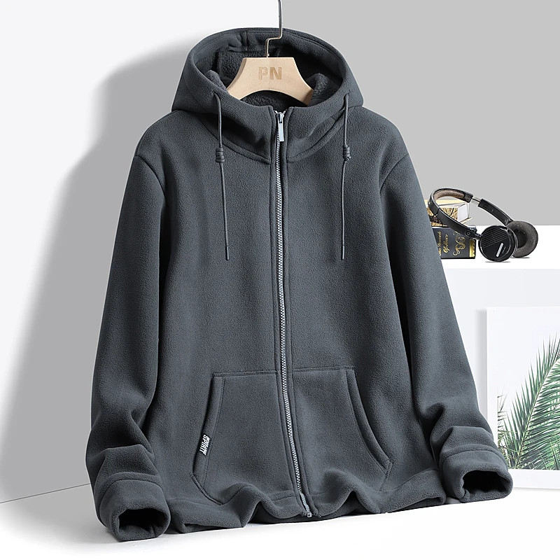 Winter Warm Men's Fleece Hooded Jacket Pockets Solid Color Casual Polar Jacket New Cold-Proof Thickened Overcoat Coat Jacket
Winter Warm Men's Fleece Hooded Jacket Pockets Solid Color Casual Polar Jacket New Cold-Proof Thickened Overcoat Coat Jacket